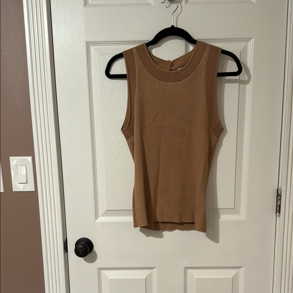Sleeveless Tan Top